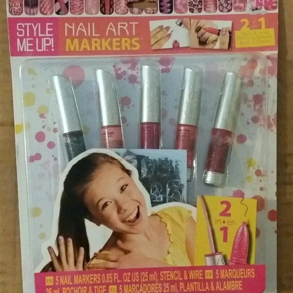 NEW Style Me Up! Paint & Draw Nail Art Markers - Picture 1 of 3